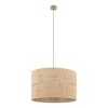 Beżowa lampa wisząca abażurowa słomkowa boho designerska nowoczesna dekoracyjna salonowa CALMA 11602 TK-LIGHTING